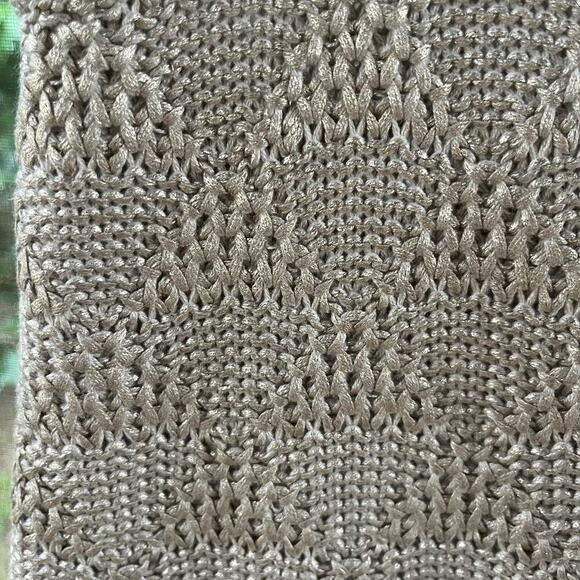 Anthropologie Moth Women's Gold Metallic Sana Sweater Tank Size M - Picture 5 of 7